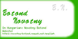 botond novotny business card